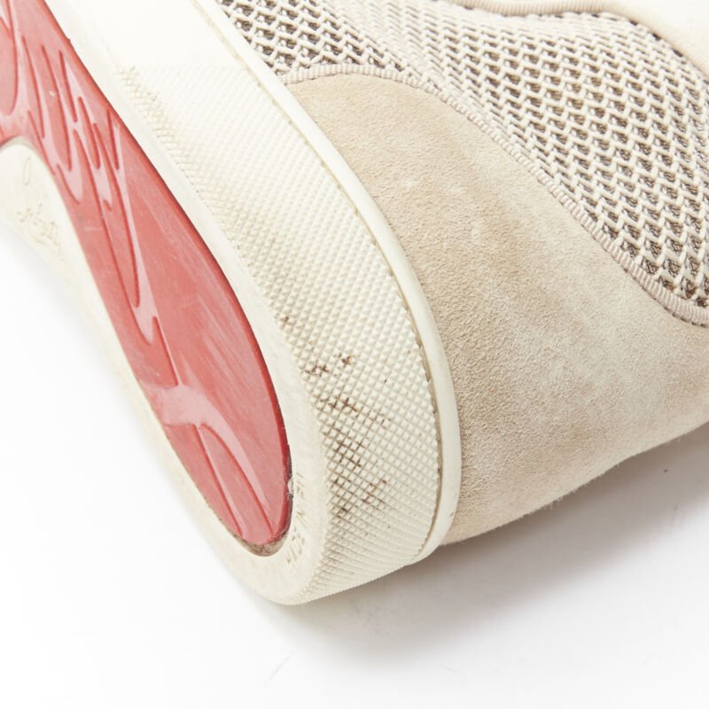 Men's Christian Louboutin Suede High Sneaker