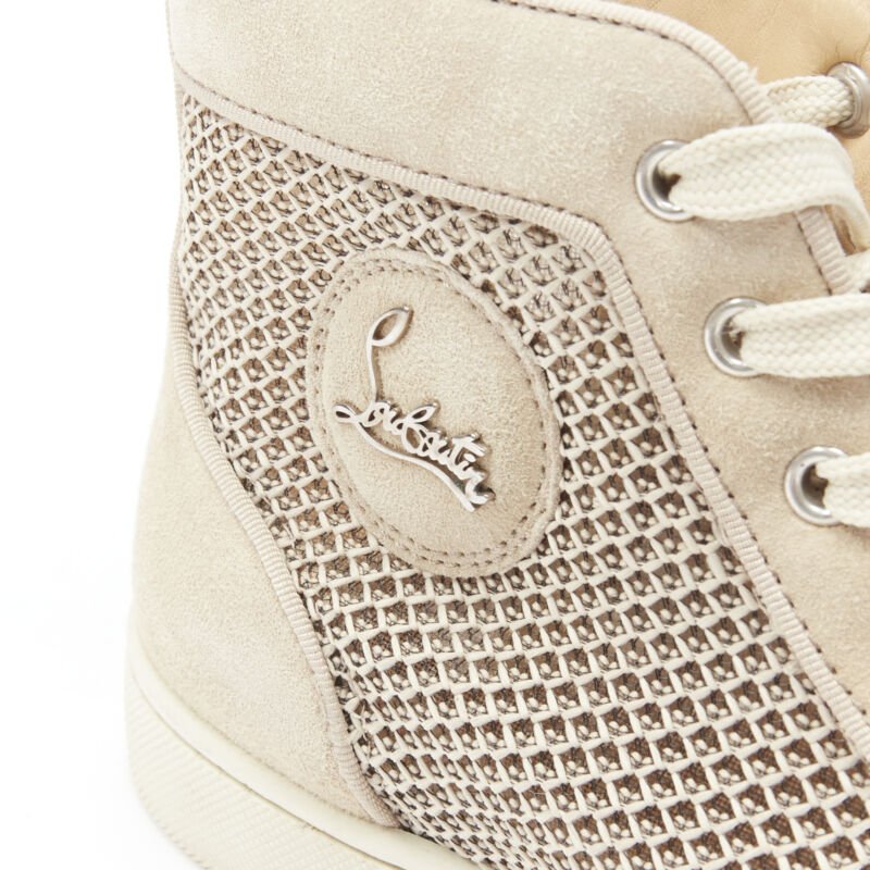 Men's Christian Louboutin Suede High Sneaker