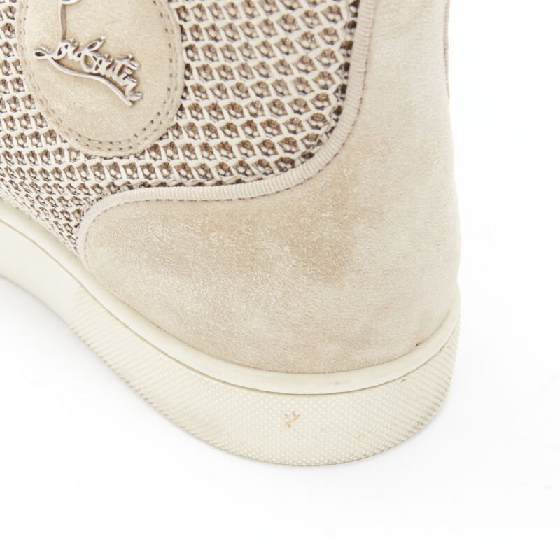 Men's Christian Louboutin Suede High Sneaker
