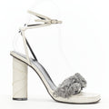 Women's Gianni Versace Shearling Ankle Sandals