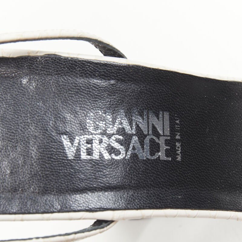 Women's Gianni Versace Shearling Ankle Sandals
