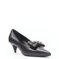 Women's Saint Laurent Studded Bow Pointed Pumps