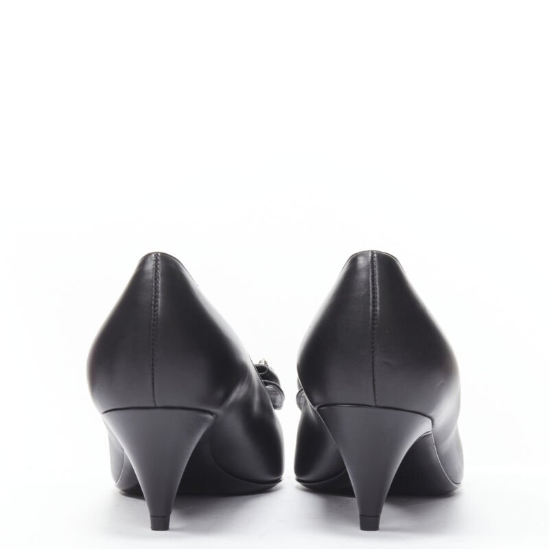 Women's Saint Laurent Studded Bow Pointed Pumps