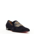 Men's Christian Louboutin Suede Studded Loafers