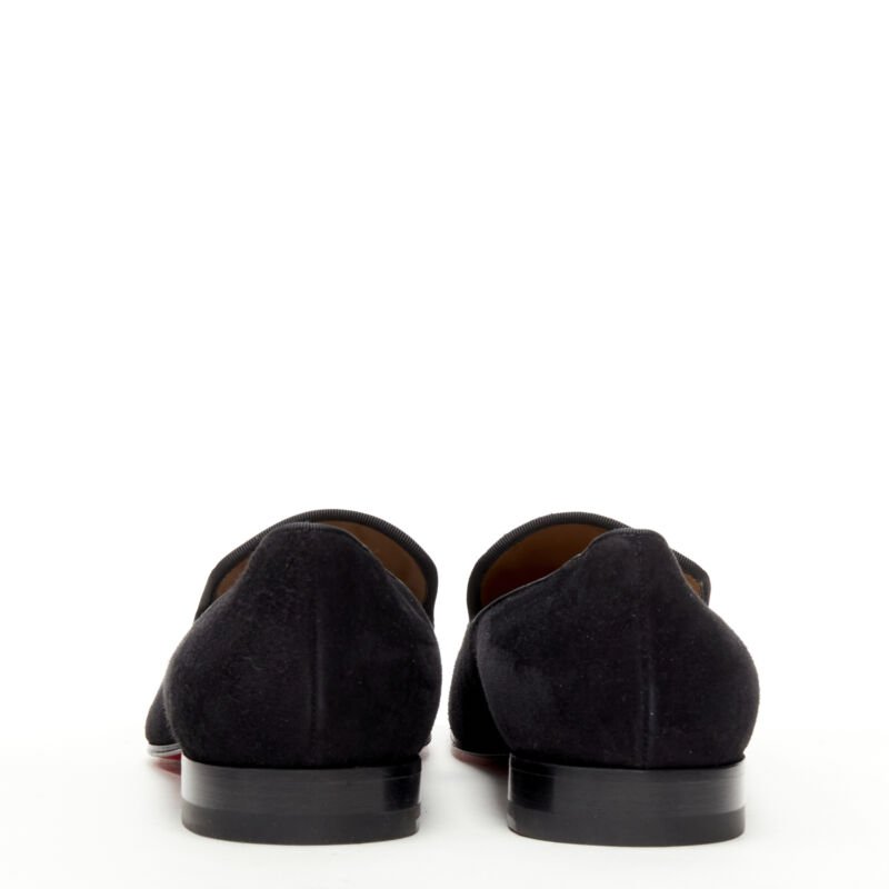 Men's Christian Louboutin Suede Studded Loafers