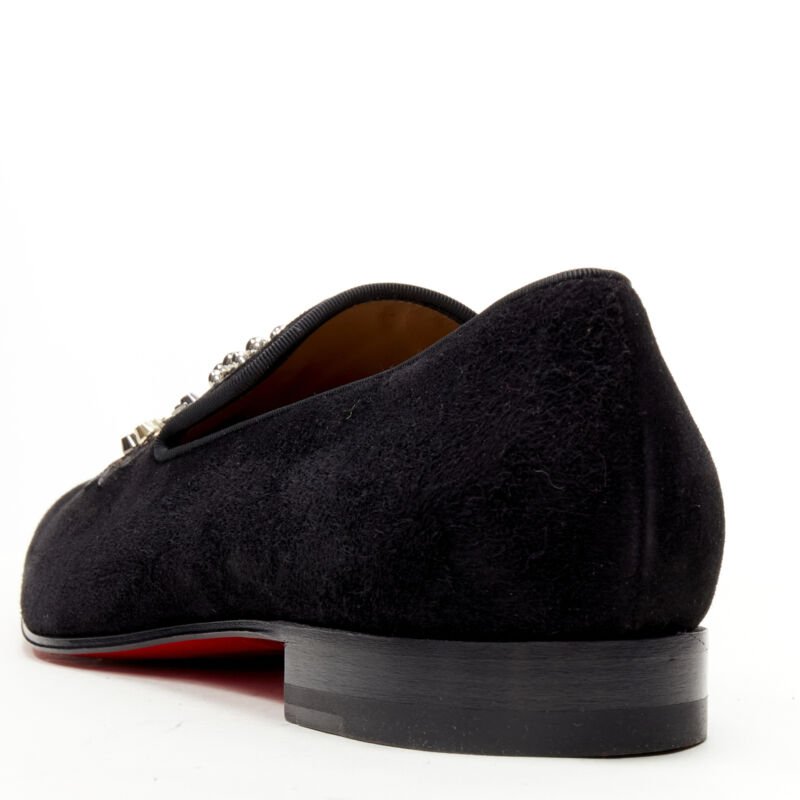 Men's Christian Louboutin Suede Studded Loafers