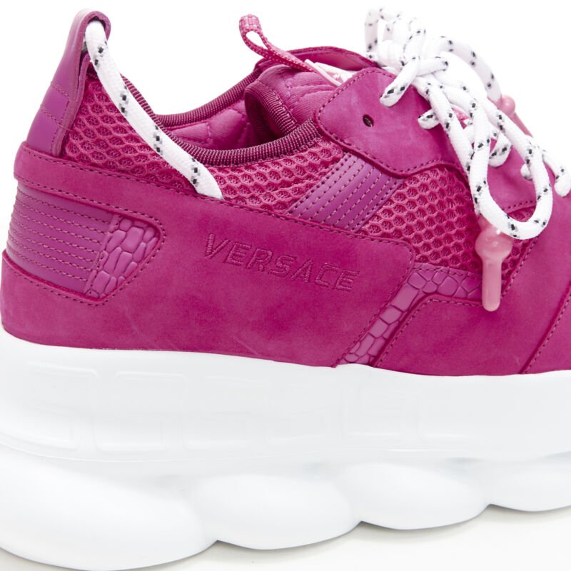 Men's Versace Chain Reaction Pink Sneakers