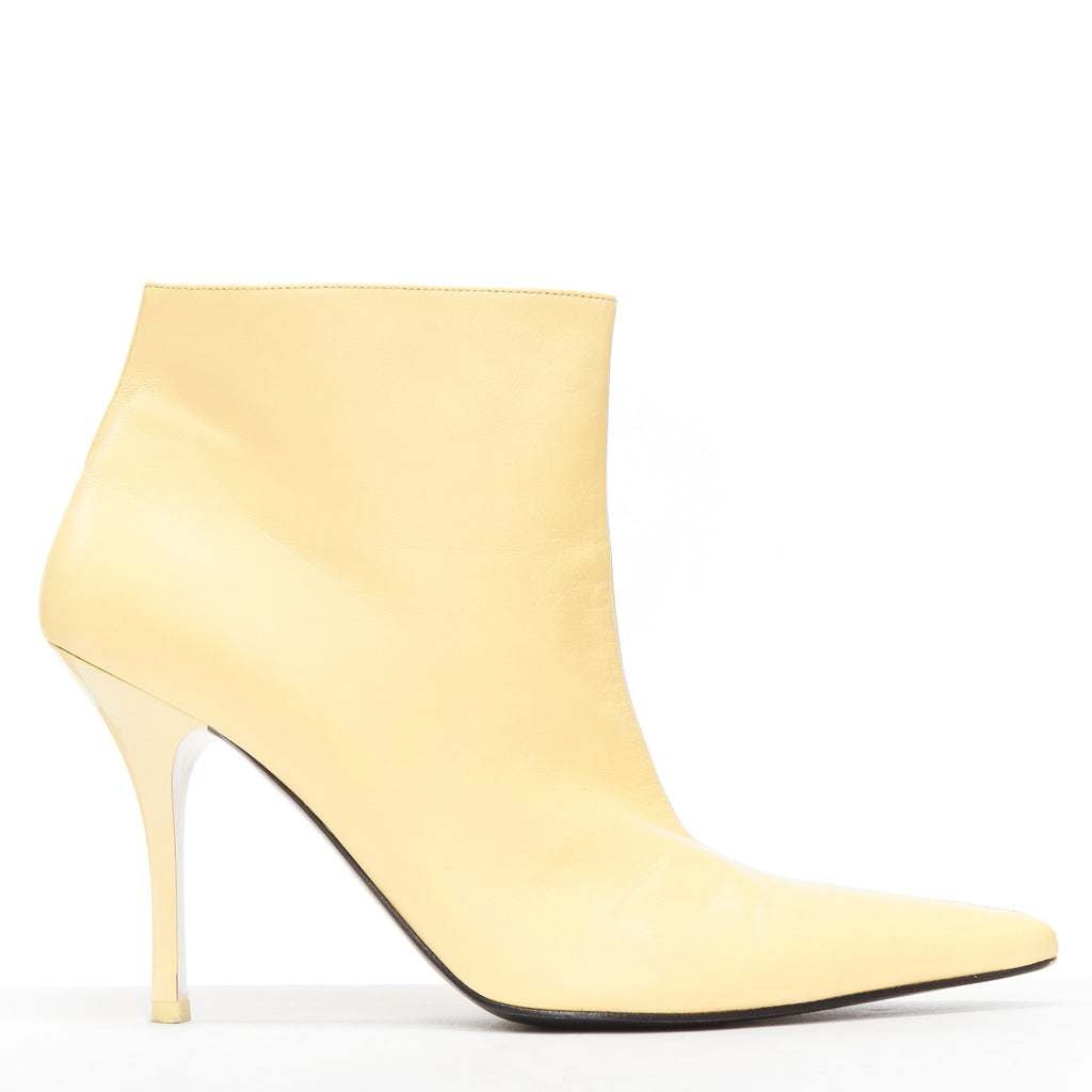 Women's Celine Leather Pointed Ankle Boots