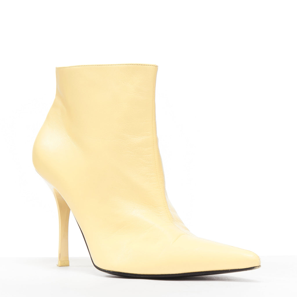 Women's Celine Leather Pointed Ankle Boots