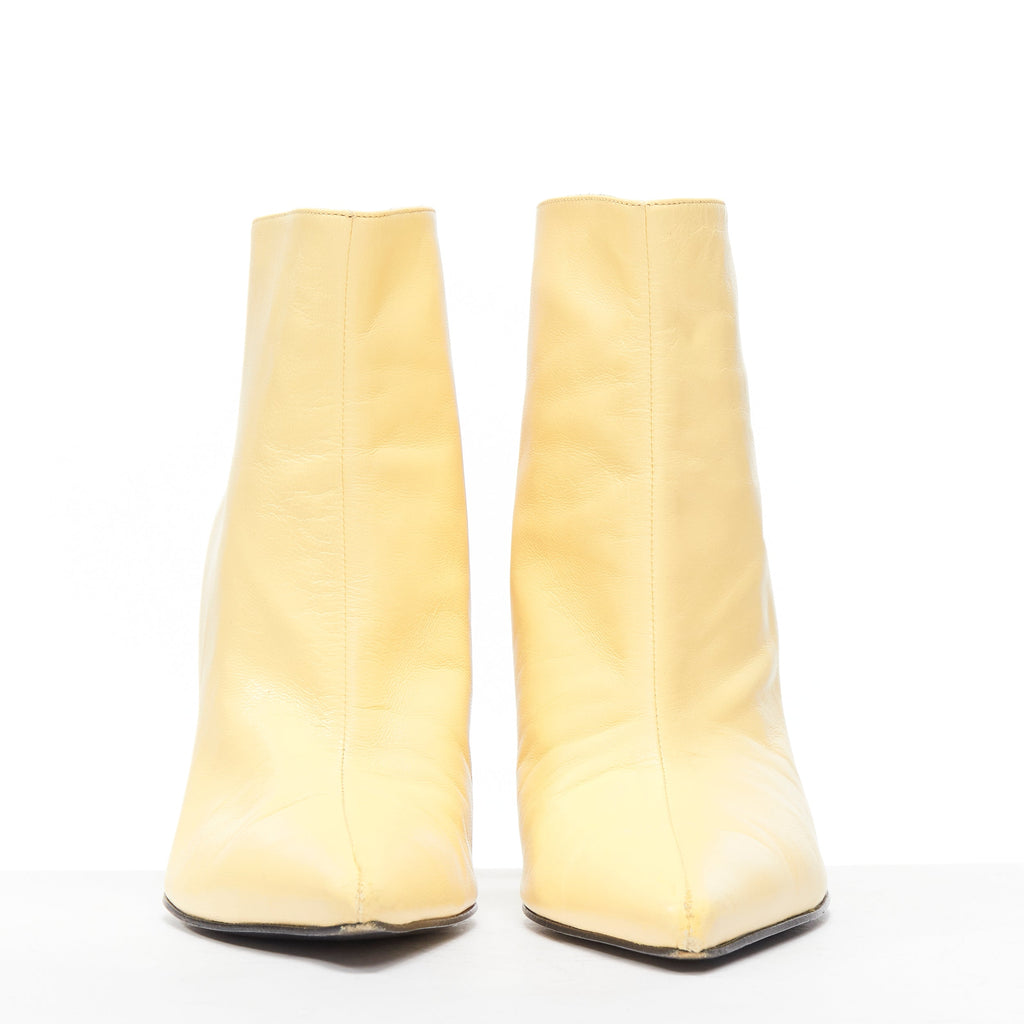 Women's Celine Leather Pointed Ankle Boots