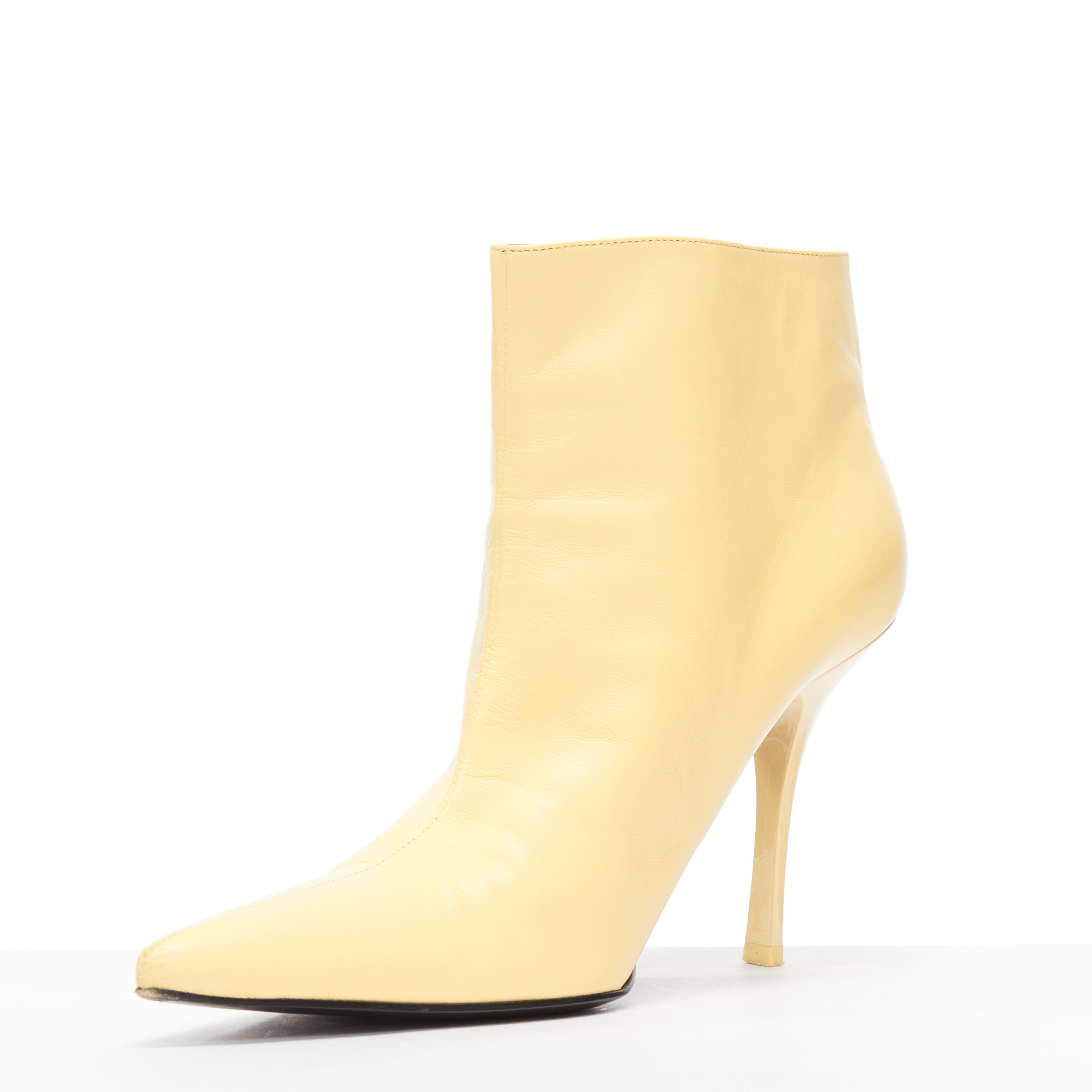 Women's Celine Leather Pointed Ankle Boots