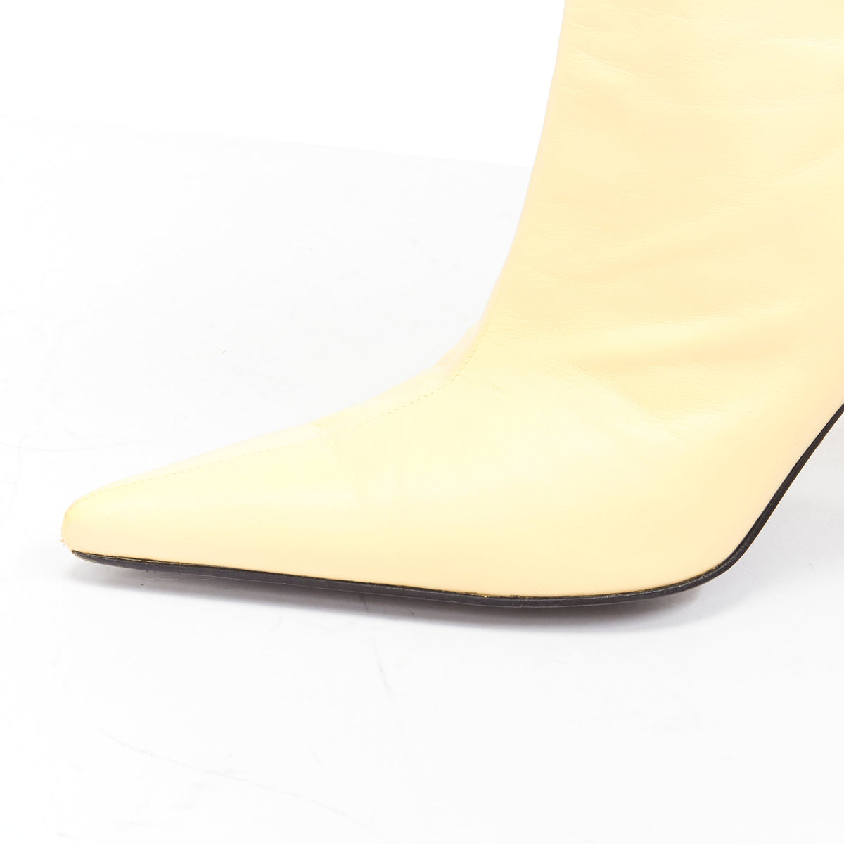 Women's Celine Leather Pointed Ankle Boots
