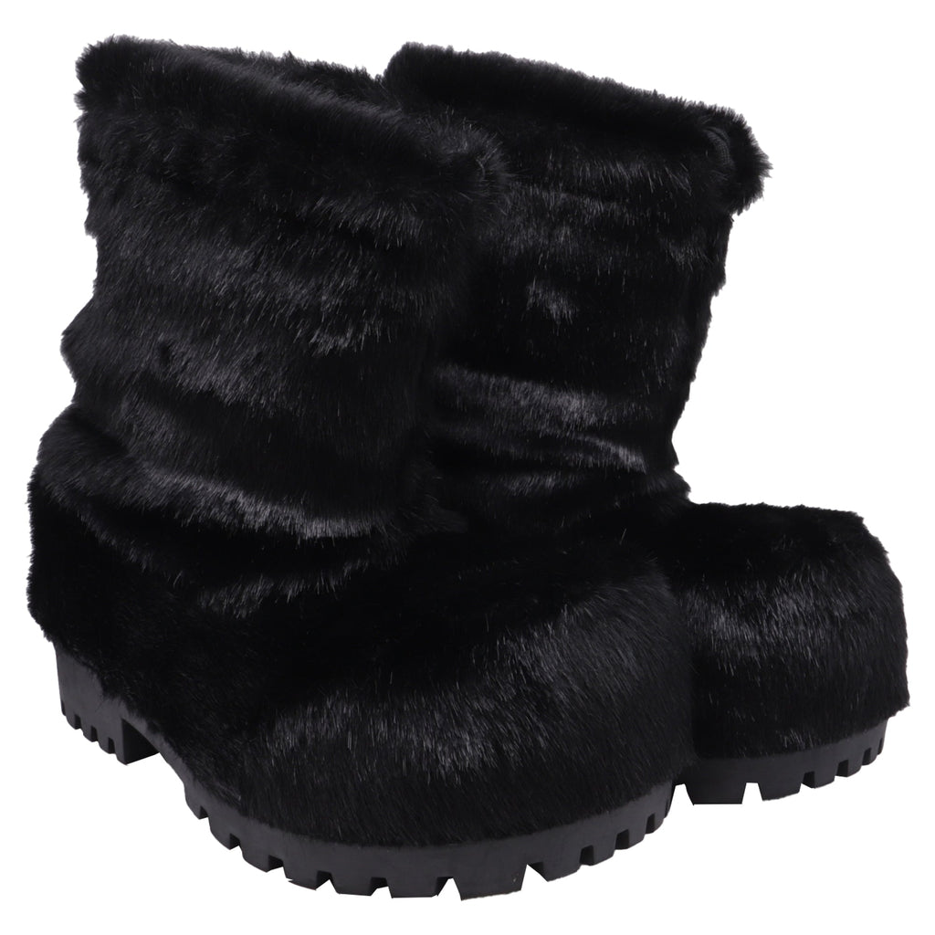 Men's Balenciaga Alaska Low Boots in Black Synthetic