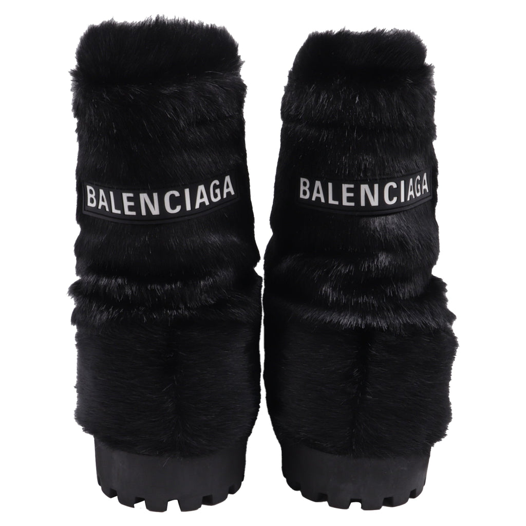 Men's Balenciaga Alaska Low Boots in Black Synthetic
