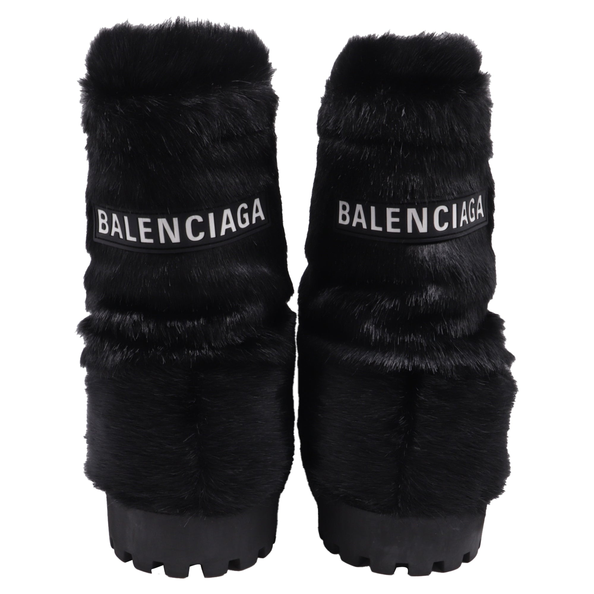 Men's Balenciaga Alaska Low Boots in Black Synthetic