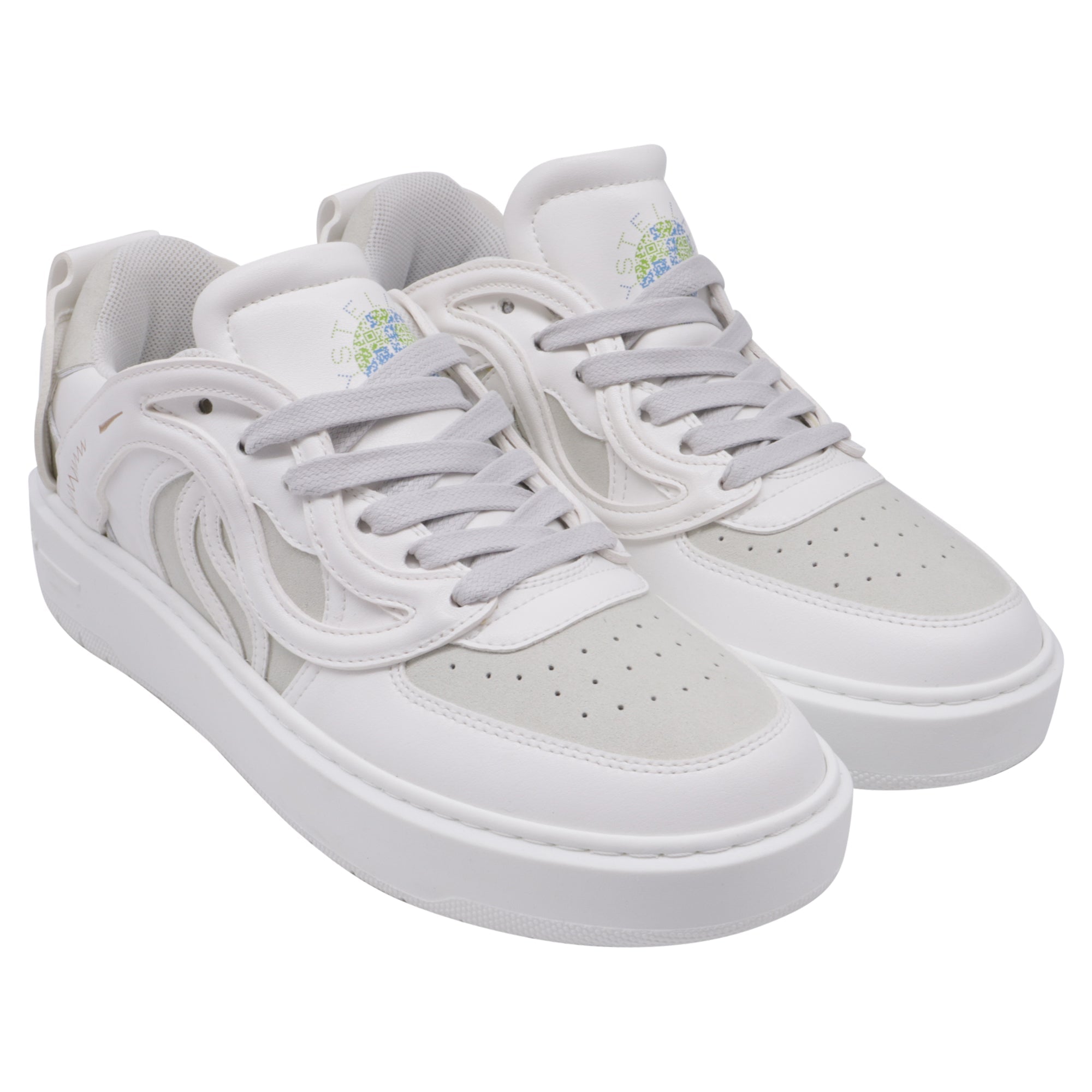 Women's Stella McCartney S-Wave Sneakers in White Leather