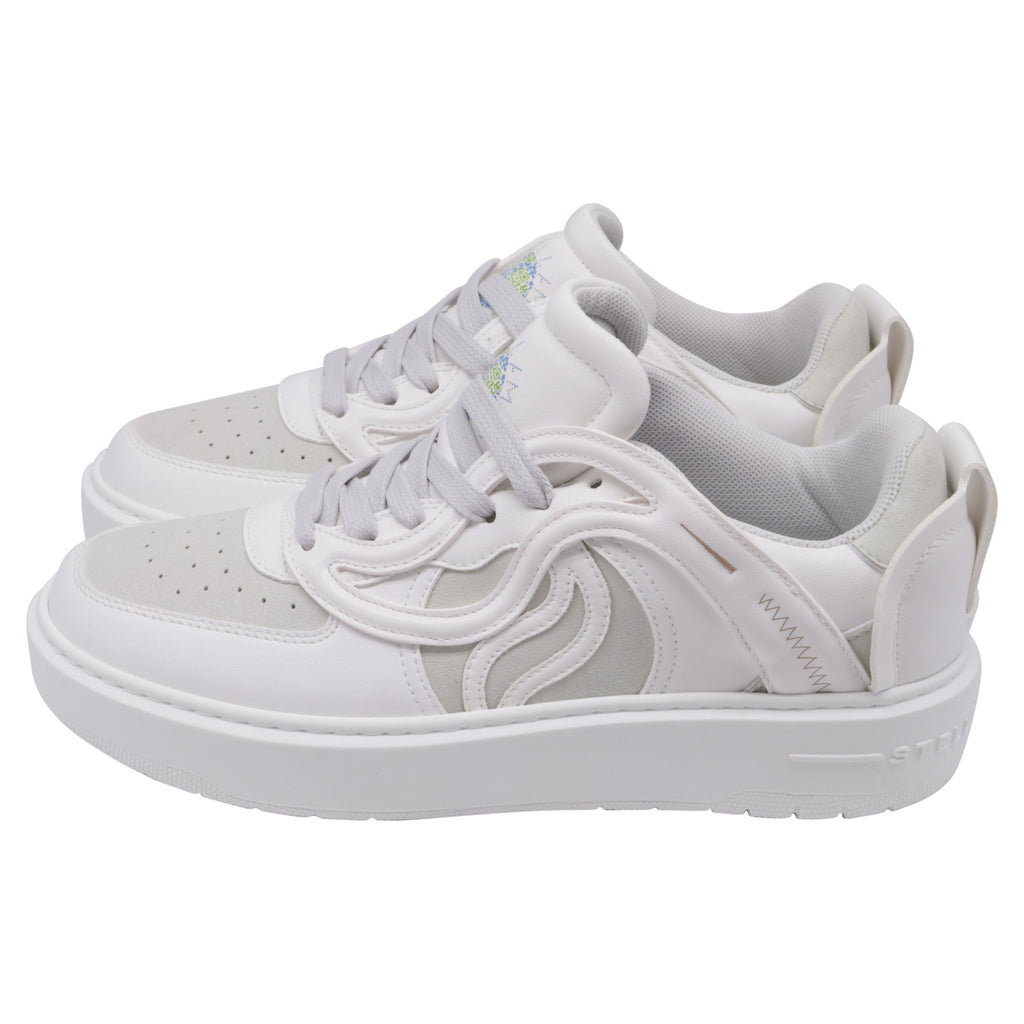 Women's Stella McCartney S-Wave Sneakers in White Leather