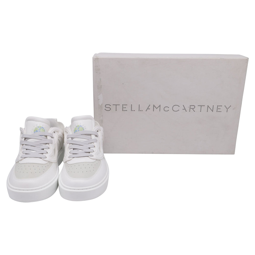 Women's Stella McCartney S-Wave Sneakers in White Leather