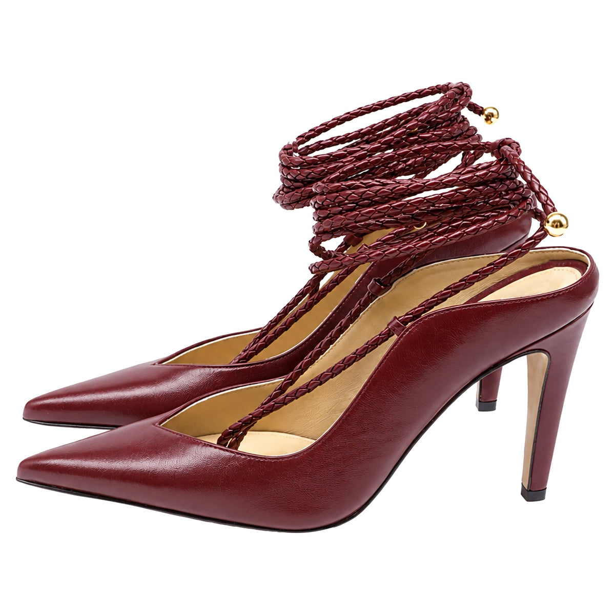 Women's Bottega Veneta Spritz Pumps in Red Leather