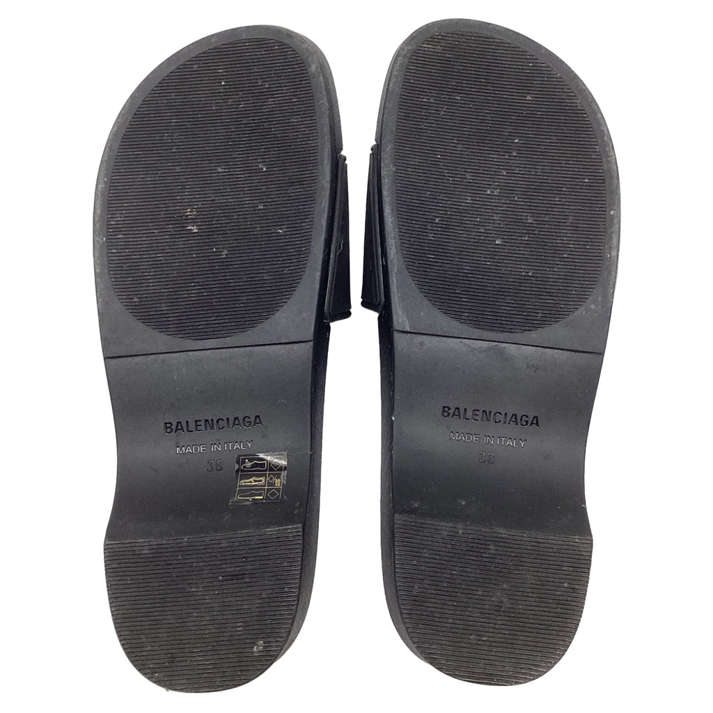 Women's Balenciaga BB Pool Clogs in Black Rubber