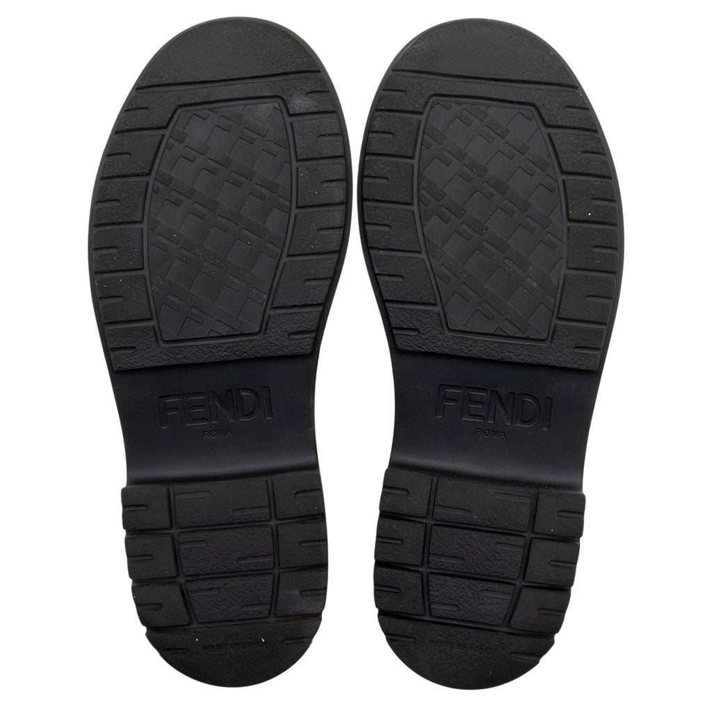 Women's Fendi Leather Fendigraphy Platform Loafers - Size 10 / 40