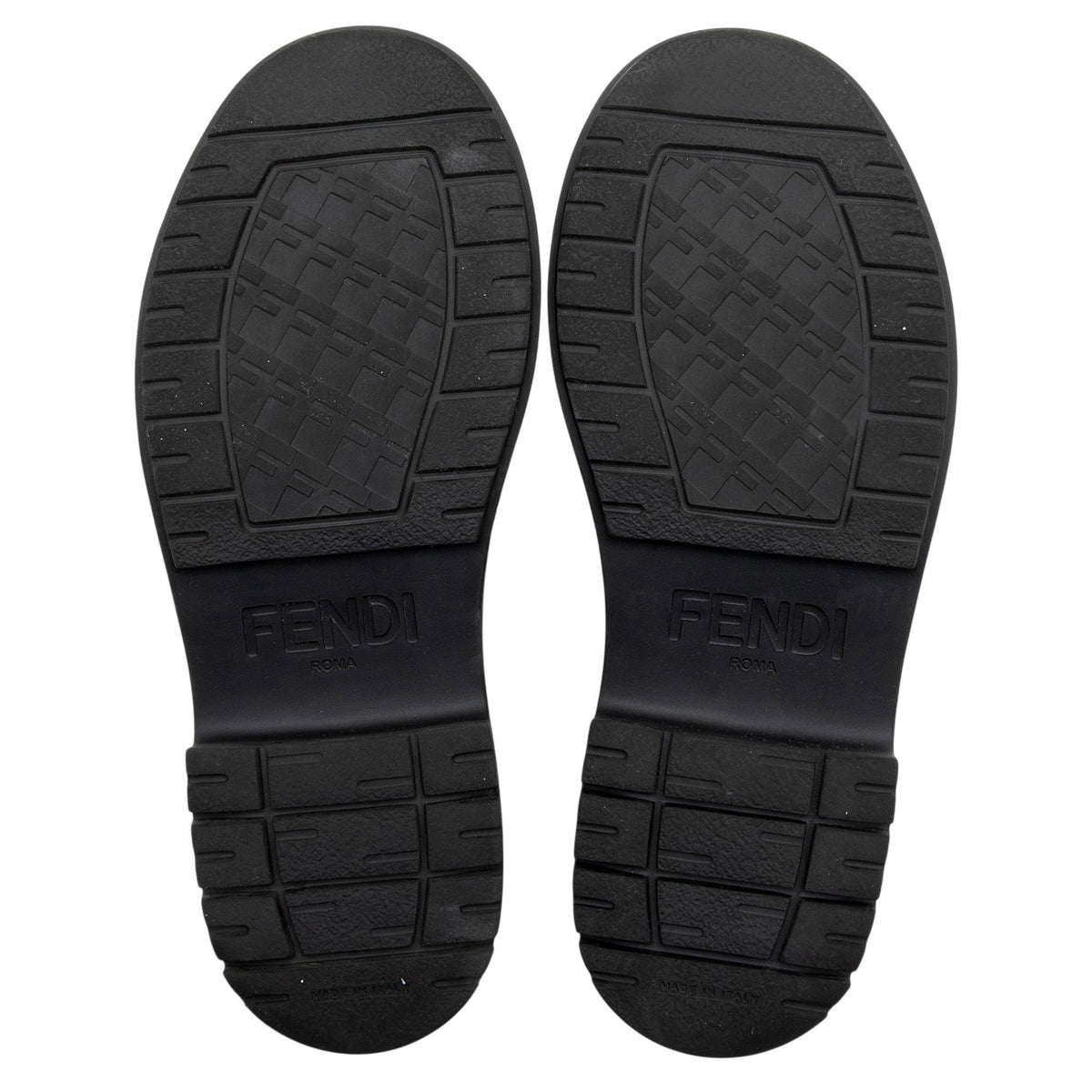 Women's Fendi Leather Fendigraphy Platform Loafers - Size 10 / 40