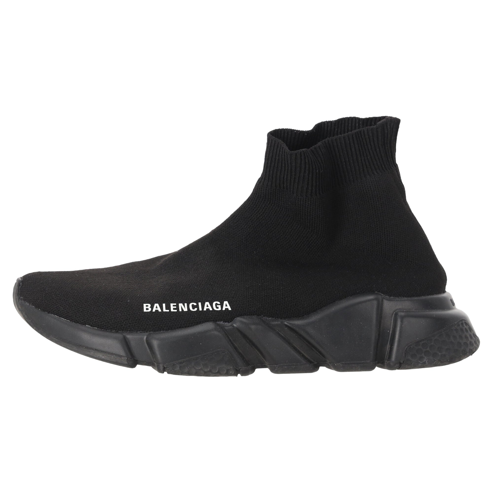 Women's  Balenciaga Speed Trainer Shoes in Black Polyester