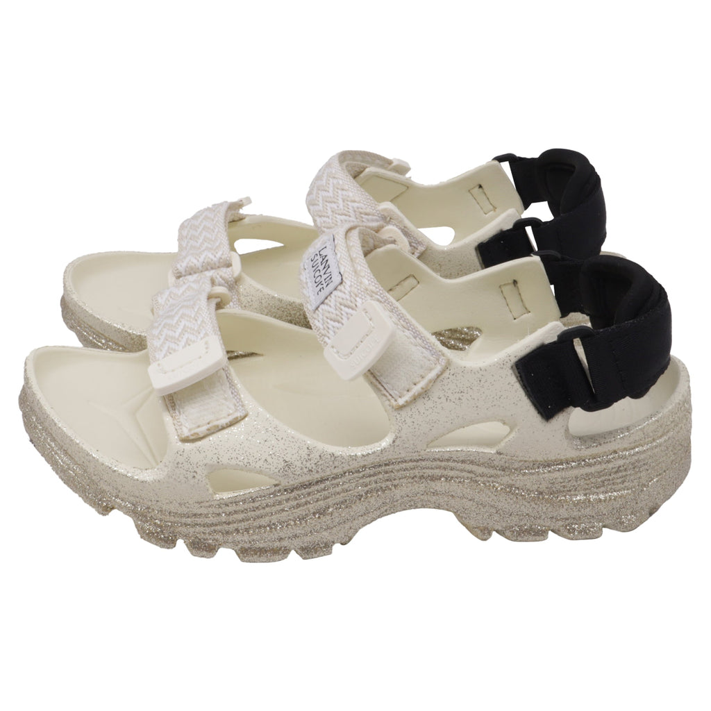 Women's Suicoke x Lanvin Wake Curb LNV Sandals in White Rubber