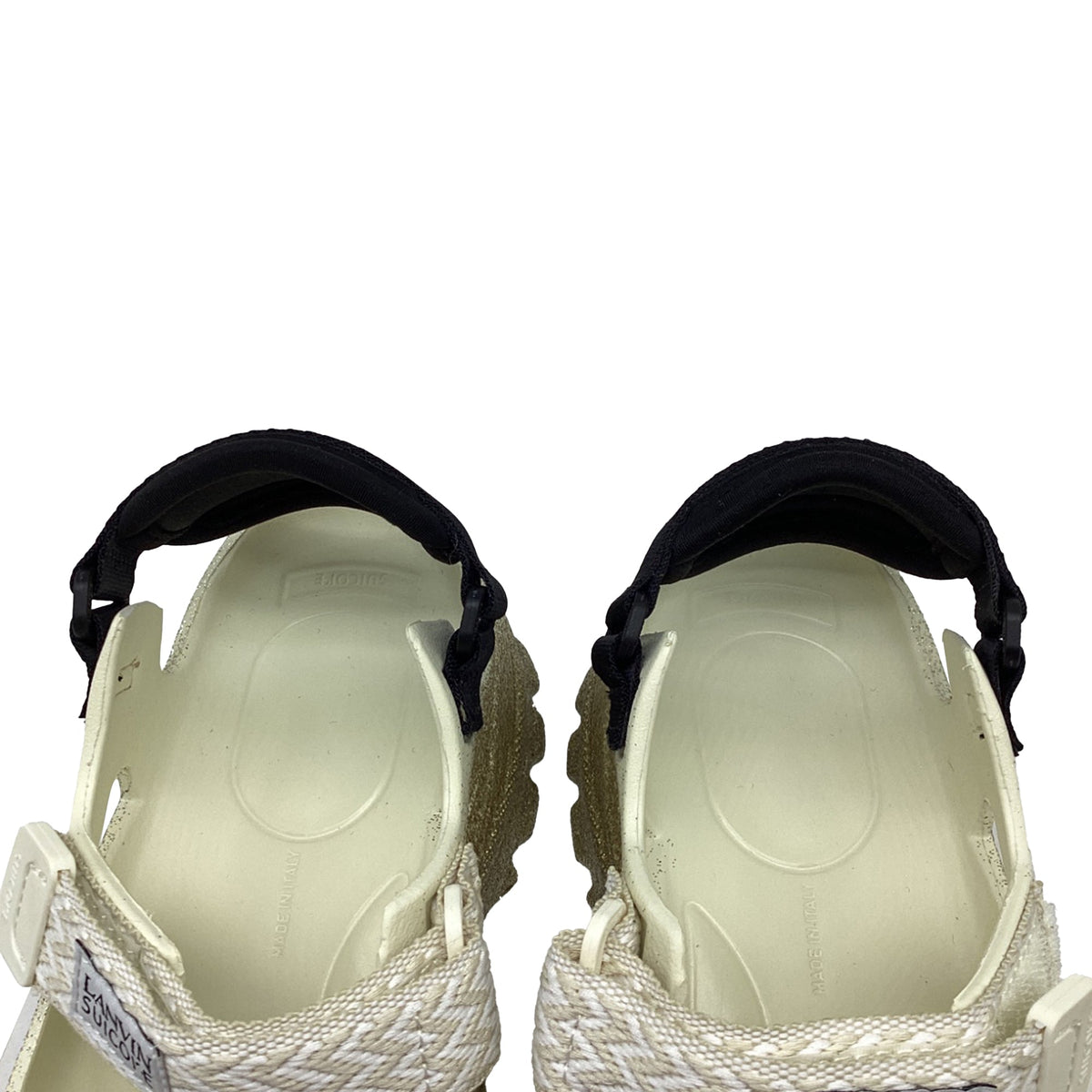 Women's Suicoke x Lanvin Wake Curb LNV Sandals in White Rubber