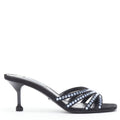Women's Prada crystal rhinestone strappy open toe sandal
