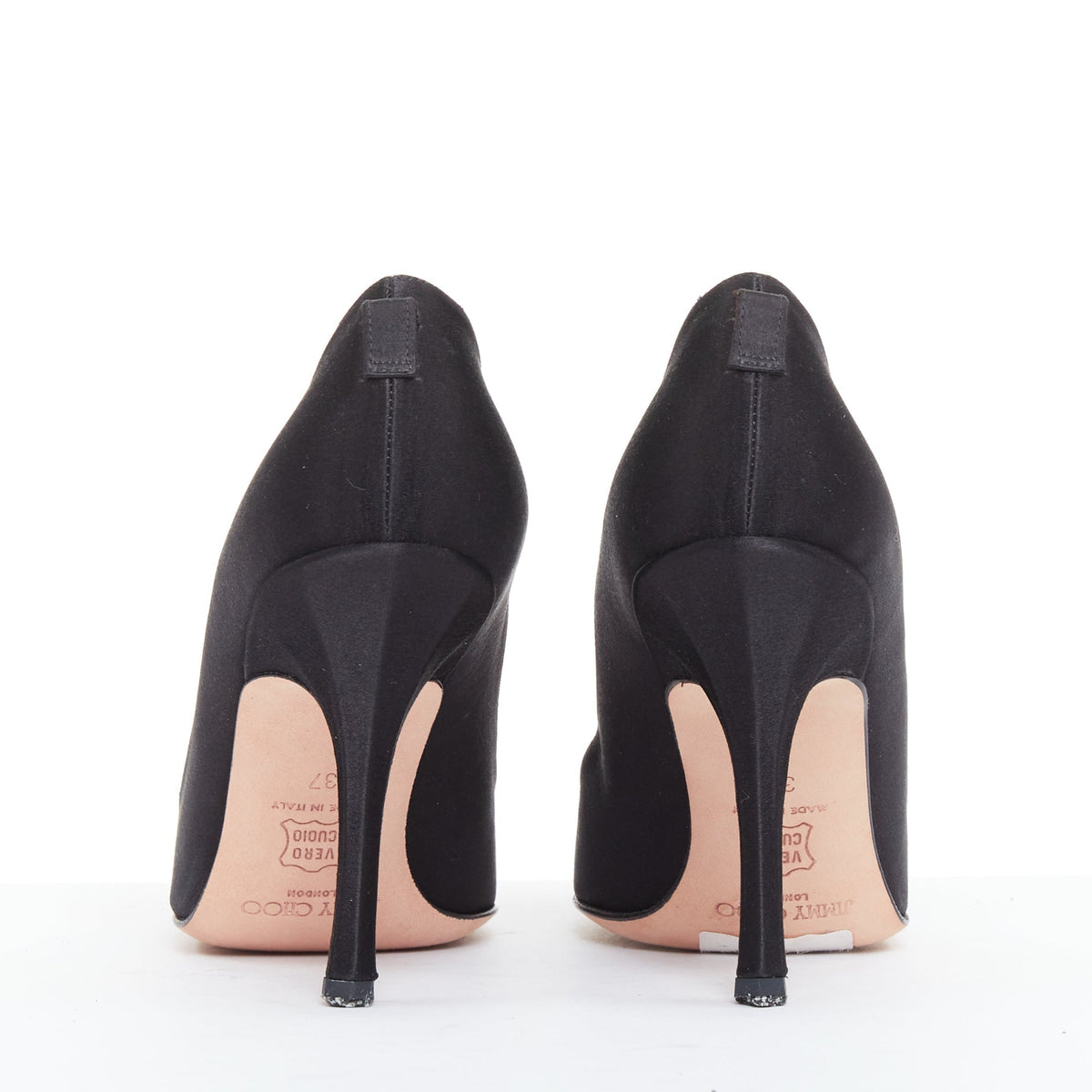 Women's Jimmy Choo Entice satin grosgrain flower brooch pumps