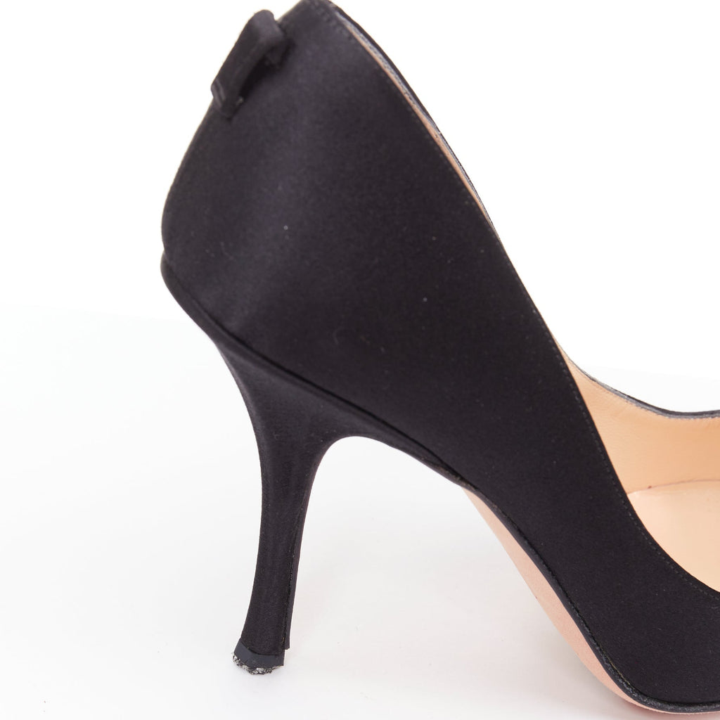 Women's Jimmy Choo Entice satin grosgrain flower brooch pumps
