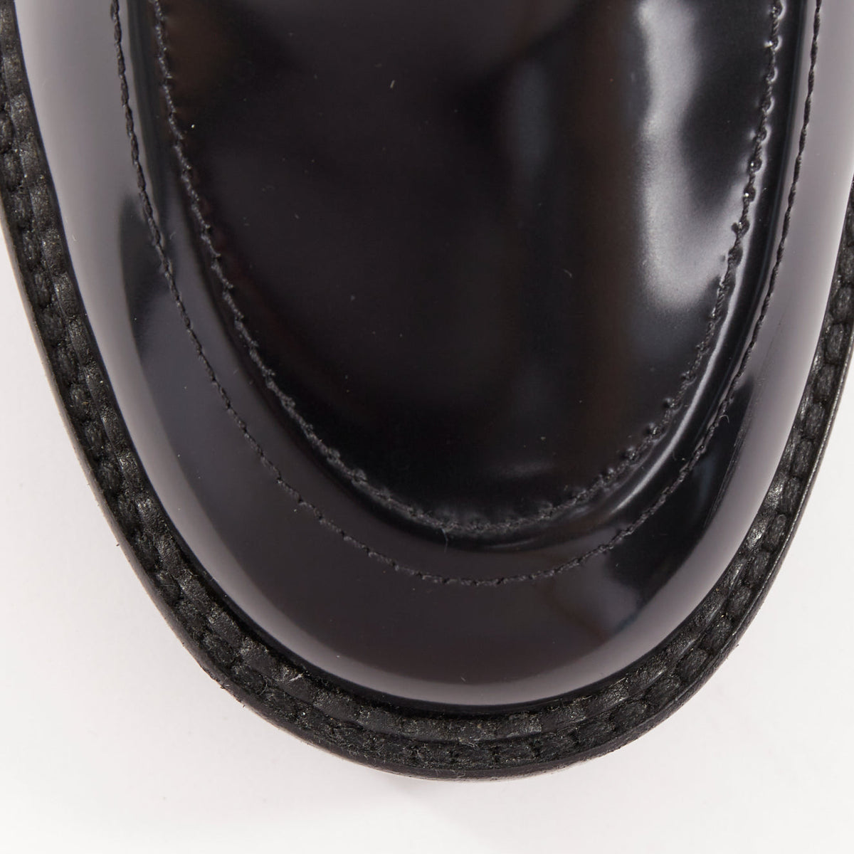 Women's Chanel Heart CC leather quilted platform penny loafers