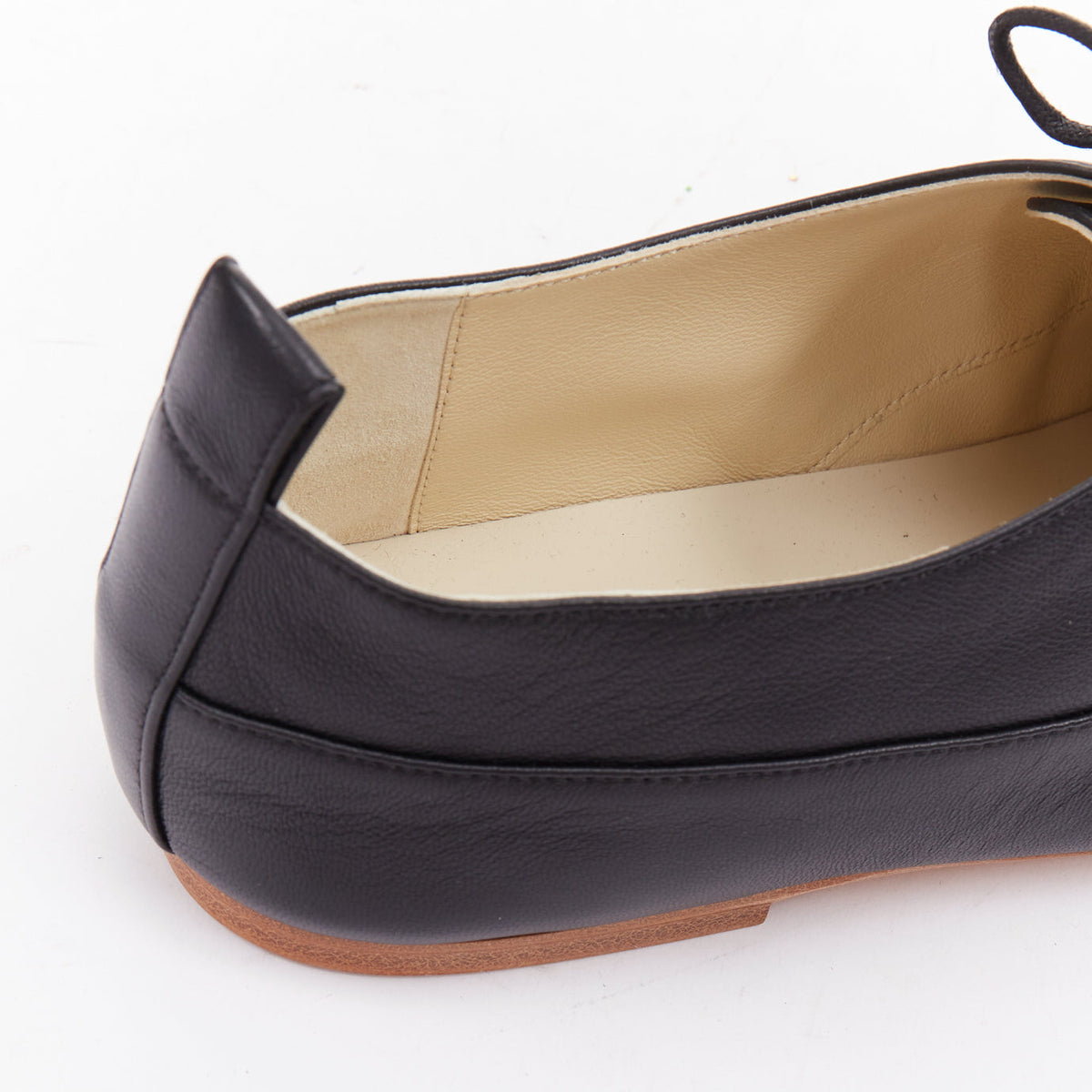 Women's Celine Lise Triomphe Richelieu leather flat oxfords