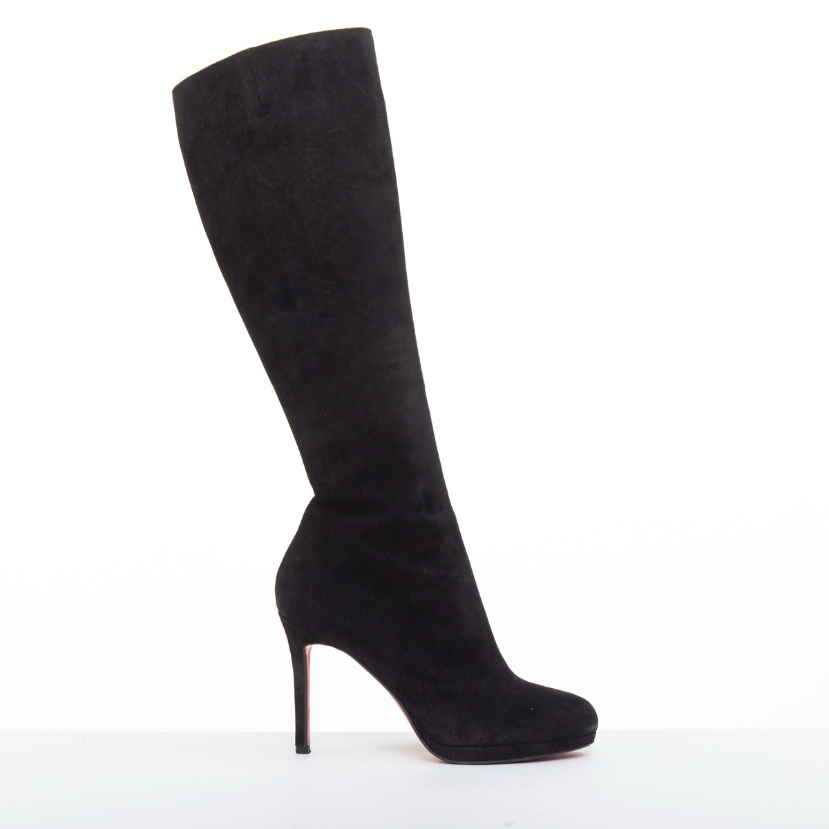 Women's Christian Louboutin veau velour suede platform boots