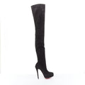 Women's Christian Louboutin suede over knee platform boots