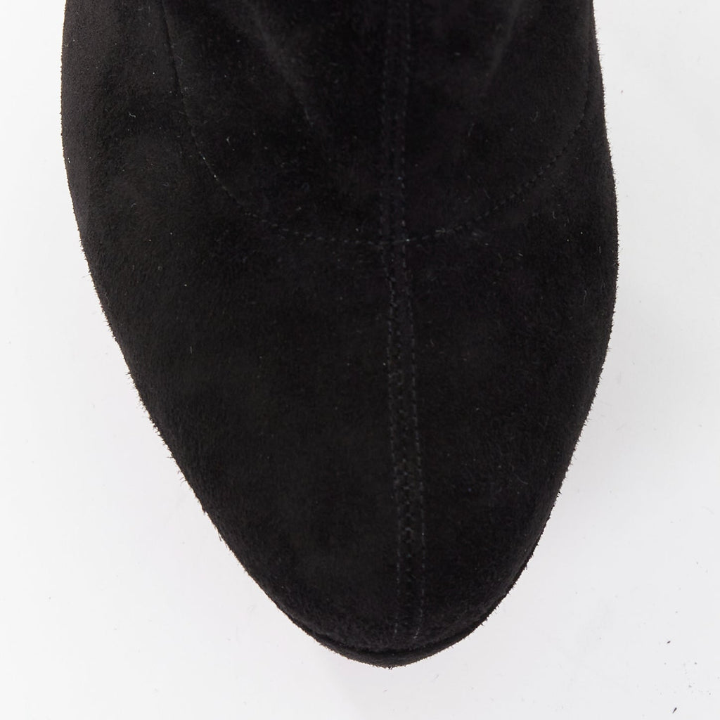 Women's Christian Louboutin suede over knee platform boots