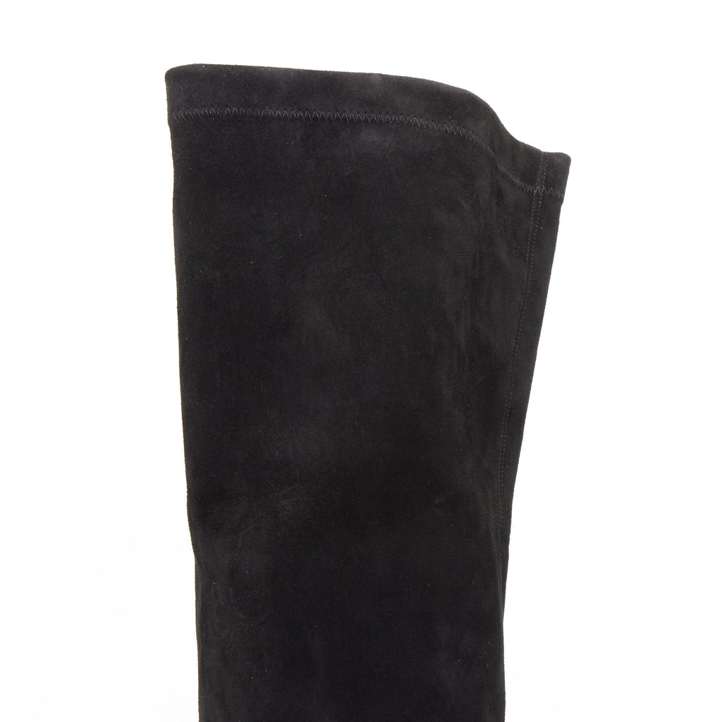 Women's Christian Louboutin suede over knee platform boots