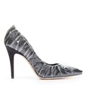 Women's Off-White Jimmy Choo black satin transparent ruche pumps