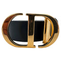Christian Dior 30 Montaigne in Black Calfskin Leather