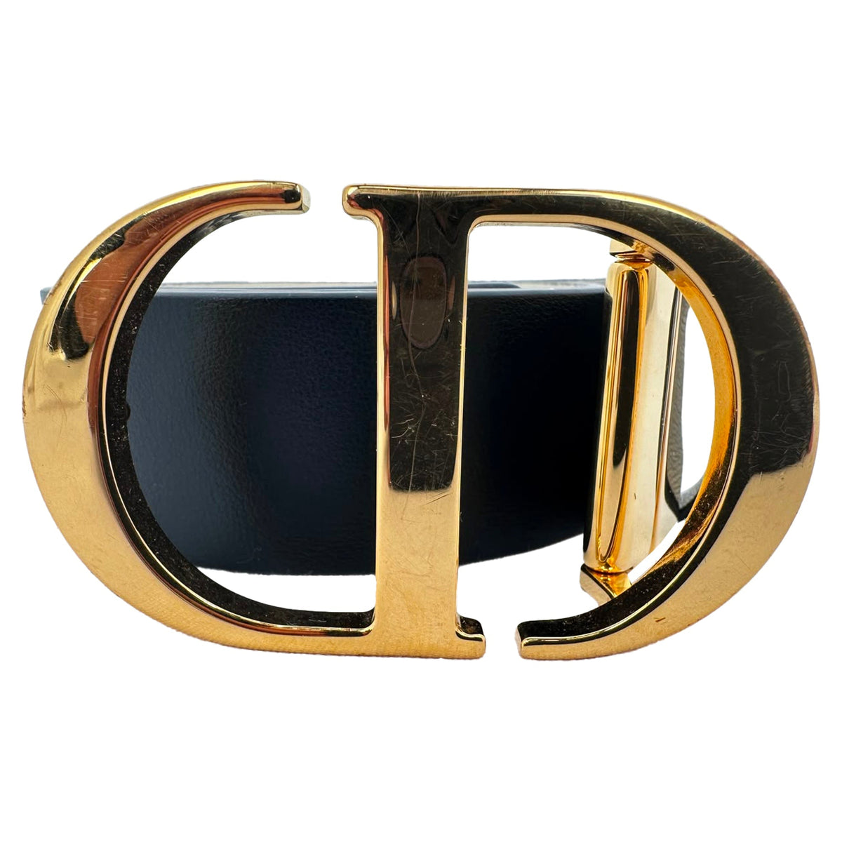Christian Dior 30 Montaigne in Black Calfskin Leather