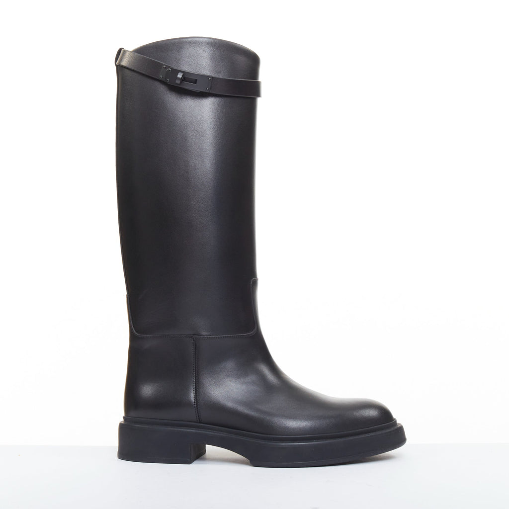 Women's Hermes Jumping So Black leather riding boots