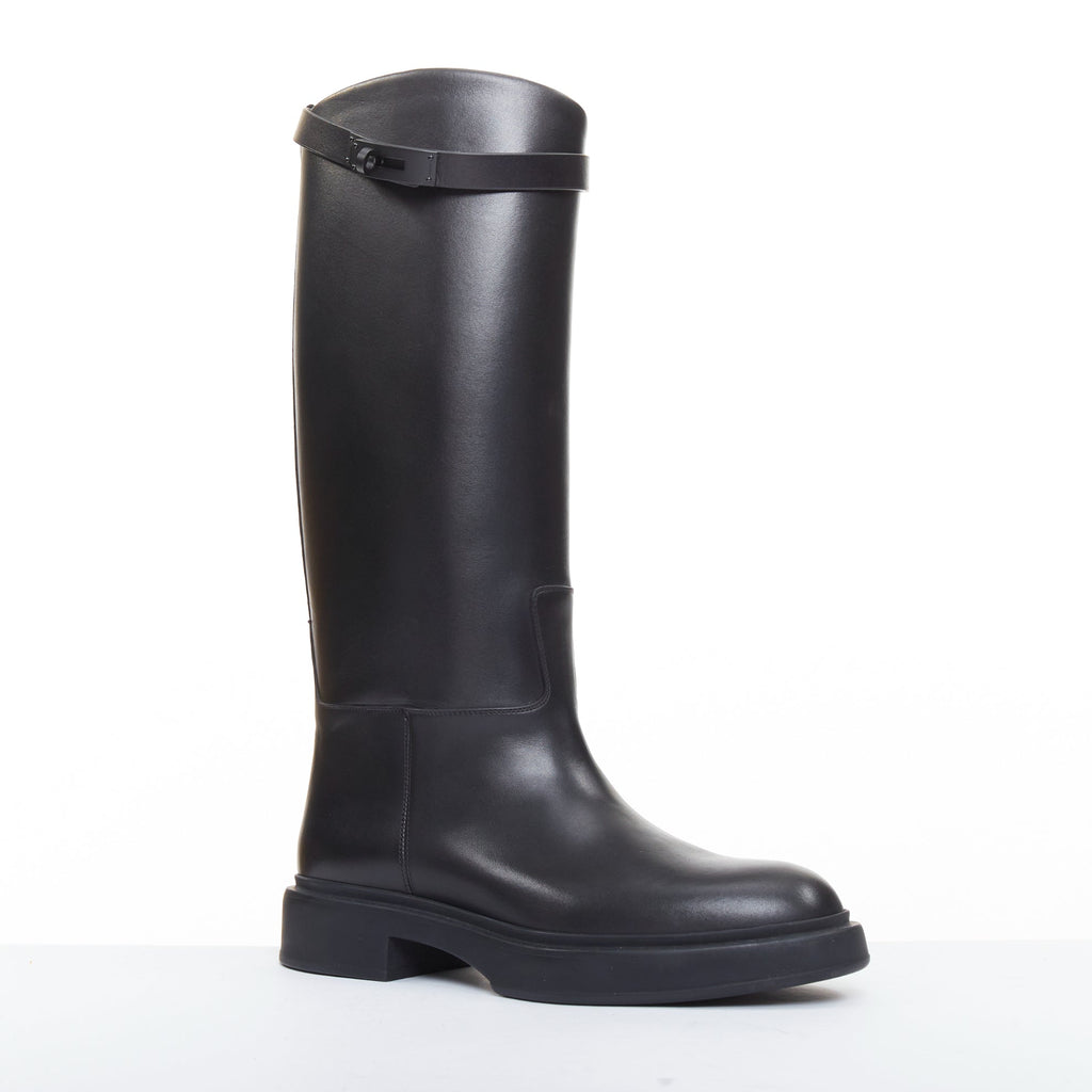 Women's Hermes Jumping So Black leather riding boots