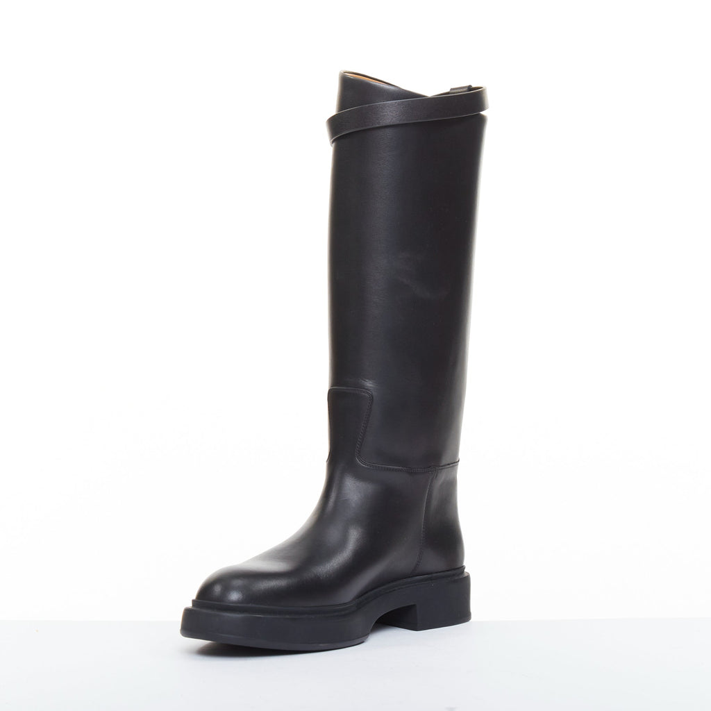 Women's Hermes Jumping So Black leather riding boots