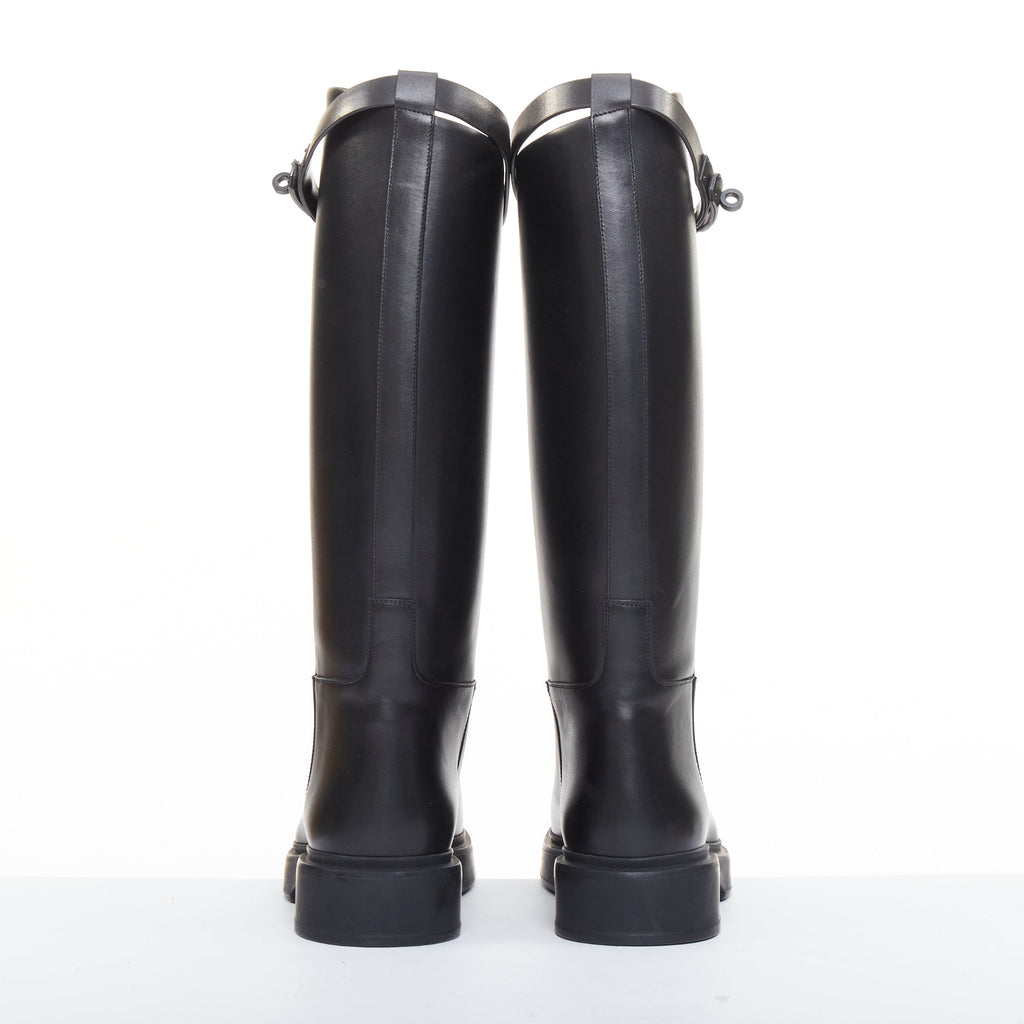 Women's Hermes Jumping So Black leather riding boots