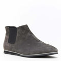 Women's Tod's No Code dark grey suede flat ankle bootie