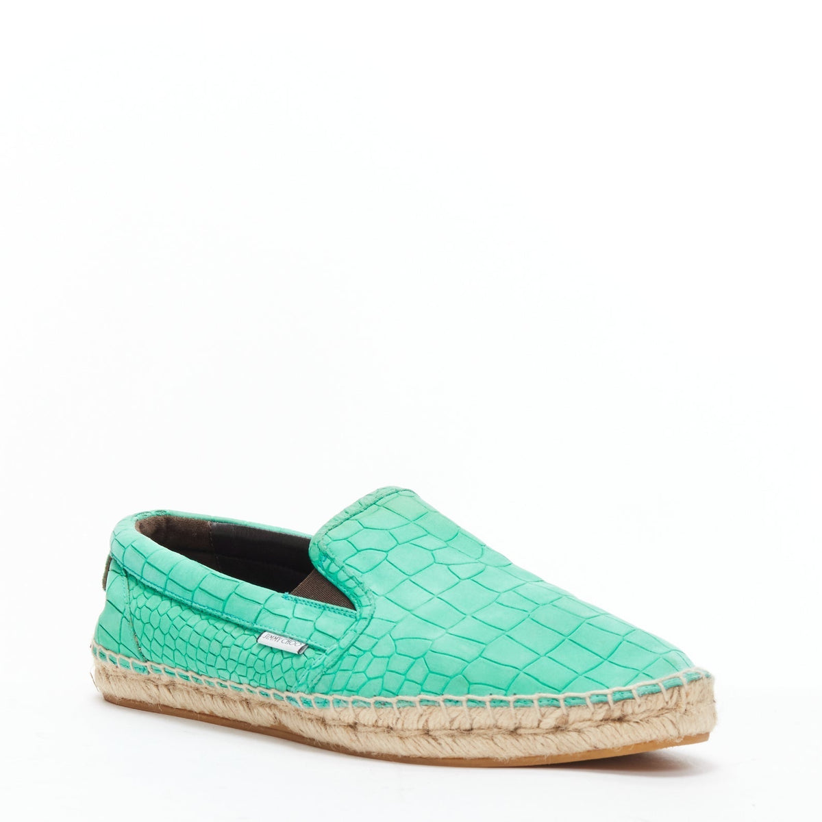 Men's Jimmy Choo Vlad embossed scaled leather espadrilles