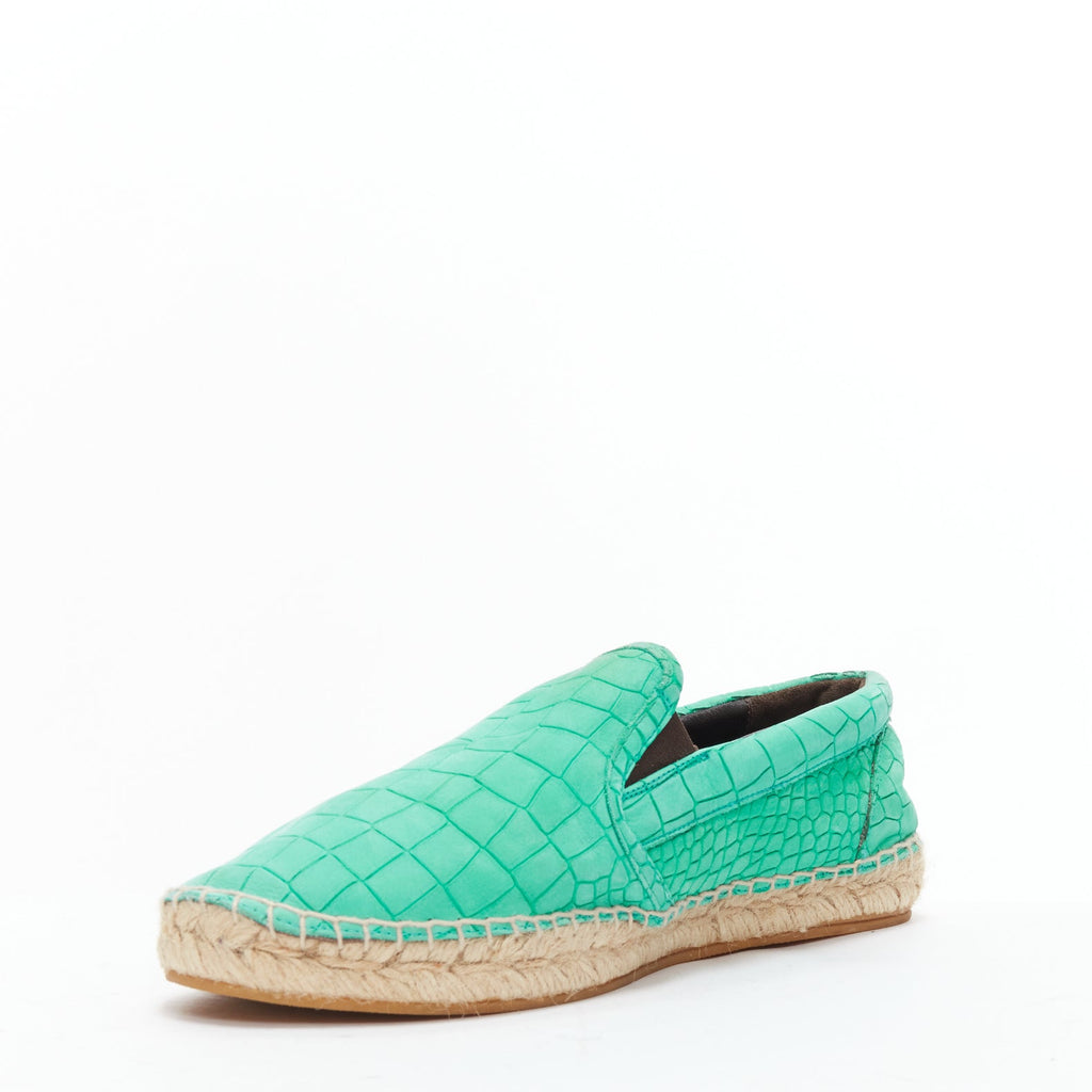 Men's Jimmy Choo Vlad embossed scaled leather espadrilles