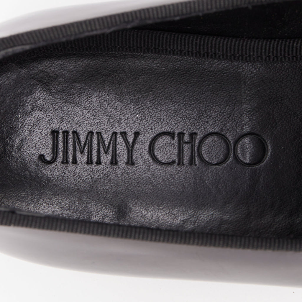 Men's Jimmy Choo Foxley black shiny calf leather rope tassel loafers