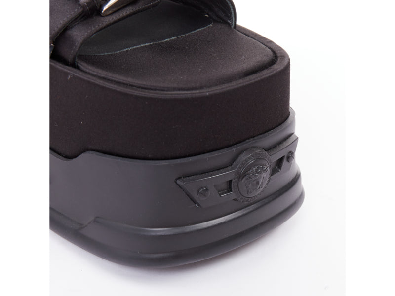 Women's Versace Anthem satin silk Medusa sandals